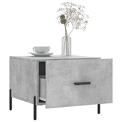 Acheter Maison Chic Lot de 2 Tables basses,Table Console pour salon gris béton 50x50x40 cm bois d'ingénierie -MN33742