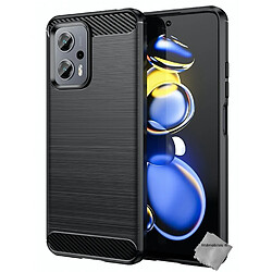 Htdmobiles Coque pour Xiaomi Poco X4 GT 5G - housse etui silicone gel carbone + film ecran - NOIR