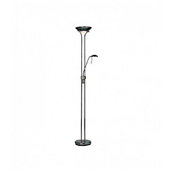 Endon Lampadaire Rome avec liseuse, chrome noir