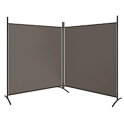 Acheter vidaXL Cloison de séparation 2 panneaux Anthracite 348x180 cm Tissu