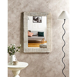 Beliani Miroir BAUGY 94 cm Blanc