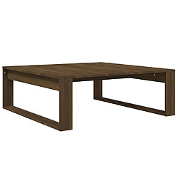 Maison Chic Table basse pour salon | Table à café Chêne marron 100x100x35 cm Bois d'ingénierie -GKD85409