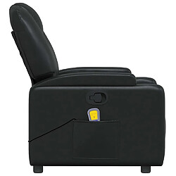 Acheter vidaXL Fauteuil de massage inclinable Noir Similicuir