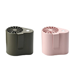 2pcs Ventilateur De Taille Climatisation Personnelle Ventilateur De Refroidissement 5V USB Rechargeable