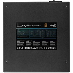 Bloc d'Alimentation Aerocool LUXPRO650 ATX 650 W 80 Plus Bronze