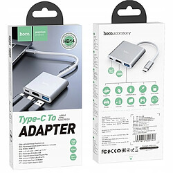 GUPBOO Adaptateur HOCO - HB14 USB-C vers USB3.0 + HDMI + PD,JL2009