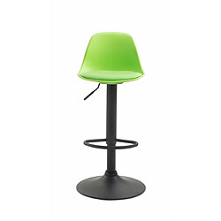 Non Tabouret de bar Kiel simili cuir noir