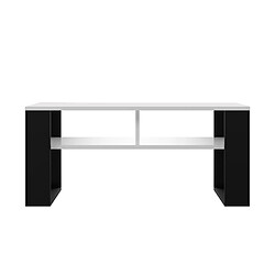 Vivaldi Table Basse Modern III Blanc Noir 90 cm