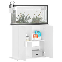 Avis vidaXL Support pour aquarium blanc 81x36x73 cm bois d'ingénierie