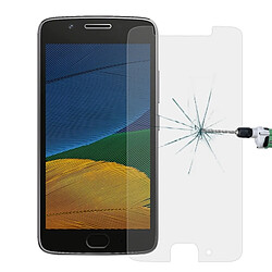 Wewoo Verre trempé pour Motorola Moto G 5ème Génération 0.26mm 9 H Dureté de Surface Anti-Explosion Non-plein Écran Film