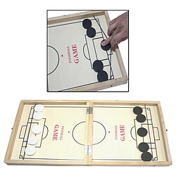 Rapide Sling Rondelle Jeu, En Bois Jeu de Table de Hockey, Baby-Foot Gagnant Jeu de Plateau pour Parent-Enfant, plié dans un Jeu D'échecs, 2 dans 1 pas cher