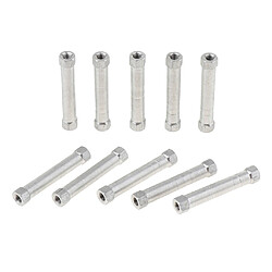 Acheter 10pcs Entretoise de colonne de sortilège en aluminium à double tête pour hélicoptère 3x22mm