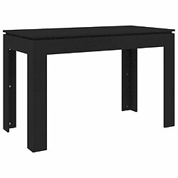 Maison Chic Table de salle à manger,Table à dîner Noir 120 x 60 x 76 cm Aggloméré -GKD79140