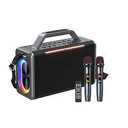 Yonis Enceinte Bluetooth Portable Outdoor Ultra Puissante Etanche IPX6 Avec Lumière RGB