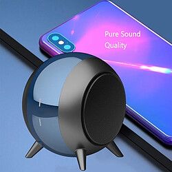 Avis Universal Bluetooth 5.0 haut-parleur nouveau métal stéréo haut-parleur portable recharge musique woofer ultra basse basse en stock | haut-parleur extérieur (bleu)