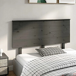 Acheter Maison Chic Tête de lit scandinave,Meuble de chambre Gris 144x6x82,5 cm Bois massif de pin -MN10859