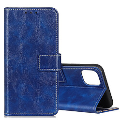 Wewoo Housse Coque Pour Galaxy Note10 Lite / A81 Retro Crazy Horse Texture en cuir à rabat horizontal avec support et fentes cartes et cadre photo et portefeuille bleu