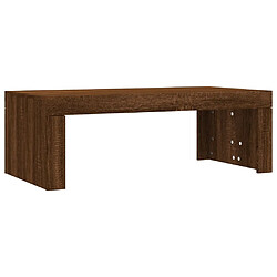 vidaXL Table basse chêne marron 102x50x36 cm bois d'ingénierie