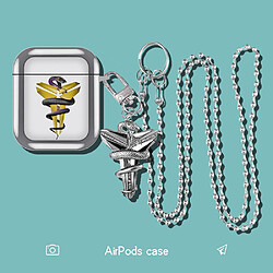 GUPBOO Airpods Coque Housse Étui Protecteur Compatible pour AirPods Pro-Placage de la personnalité des Lakers