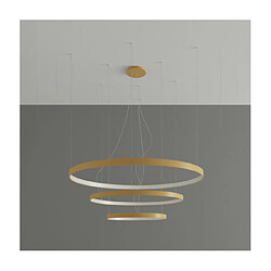 Luminaire Center Suspension LED Rio Aluminium Or