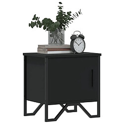 Avis vidaXL Tables de chevet 2 pcs Noir 40 x 30 x 40 cm Aggloméré