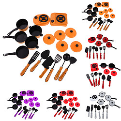 11Pieces / Set Simulation En Plastique Ensemble De Batterie De Cuisine Ensemble De Cuisine Pour Enfants Blanc