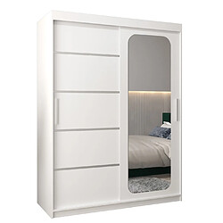 Abiks Meble Armoire PROMO V2 À Portes Coulissantes 200/150/62 2 Portes (Blanc/Blanc)