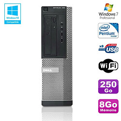 PC DELL Optiplex 390 DT G630 2.7Ghz 8Go 250Go Graveur DVD WIFI HDMI Win 7 Pro - Occasion