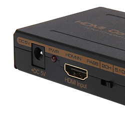 Wewoo Noir Convertisseur HDMI vers HDMI + Audio SPDIF + R / L EU Plug pas cher