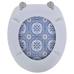 Acheter vidaXL Abatant de WC avec couvercle design porcelaine