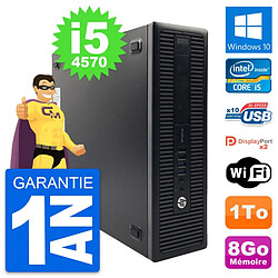 PC HP ProDesk 600 G1 SFF Intel i5-4570 RAM 8Go Disque Dur 1To Windows 10 Wifi - Occasion