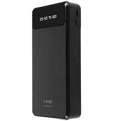 Batterie Secours 25800mAh Câble 4 en 1 Amovible et Sortie USB Compact LinQ Noir