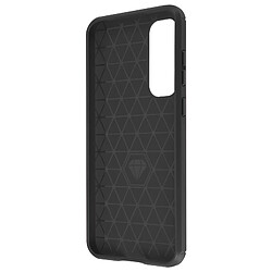 Avizar Coque pour Samsung Galaxy A35 5G Flexible Effet Carbone et Brossé Noir