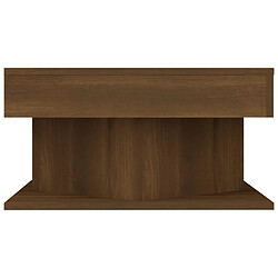 Avis vidaXL Table basse Chêne marron 57x57x30 cm Bois d'ingénierie