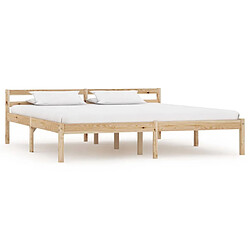 vidaXL Cadre de lit sans matelas bois massif de pin 180x200 cm