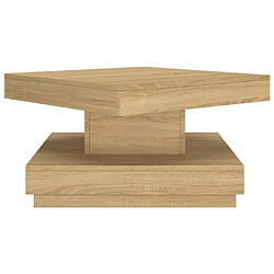 Acheter Maison Chic Table basse,Table Console Table d'appoint, Table pour salon Marron clair 60x60x35 cm MDF -MN58725