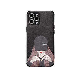 C14 Back Couverture Téléphone Protection du téléphone Soft Shell Dessin animé Capuchon pic-bouchon Couverture de protection anti-chute pour iPhone 12Pro Case