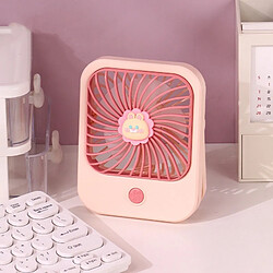 (Rose) Petit Ventilateur de Poche Chargement Usb Ventilateur Portable à Cinq Pales De Refroidissement Par Brise Puissant