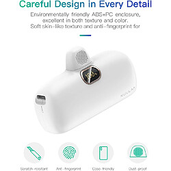 SANAG Mini Batterie Externe Powerbank 5000Mah Pd 20W Power Bank Usb C Petite Et Mignonne Compatible Avec Samsung Huawei Xiaomi Oculus Quest Jeux Switch (White) pas cher