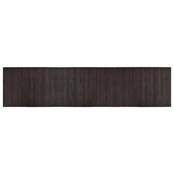 vidaXL Tapis rectangulaire marron foncé 70x300 cm bambou