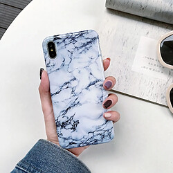 Wewoo Cas antichoc de TPU de texture de marbre brillant de pleine couverture pour l'iPhone X / XS