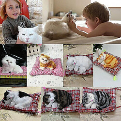 Universal Nouveau mignon animal analogique poupée peluche dormant chat avec son enfant jouet jouet pas cher