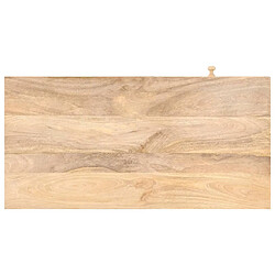 Avis vidaXL Coiffeuse 100x50x76 cm Bois de manguier solide