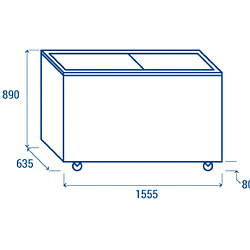 Avis COOLHEAD Congélateur Vitré Professionnel Porte Coulissante - 500 Litres - Cool Head