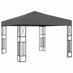 Maison Chic Tonnelle | Pergola 3x3 m Anthracite Tissu -GKD12086