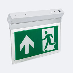 Ledkia Signalisation de Secours LED en Saillie 60lm Permanent/Non Permanent Double Face 3 W