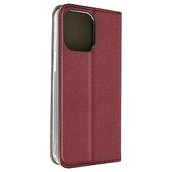 Avizar Housse iPhone 14 Pro Porte-carte Fonction Support Clapet Magnétique Bordeaux