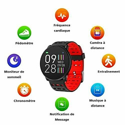 Avis Montre Connectée IOS Android Sport Podomètre Cardiofréquencemètre Sommeil SMS