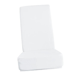 Avis Housse De Chaise De Salle à Manger Extensible Longue Chaise Arrière Couvre Protecteur Blanc