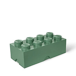 LEGO Stockage Brique 8boutons, boîte de rangement empilable, 12l, Sable Vert, 151Sable Vert